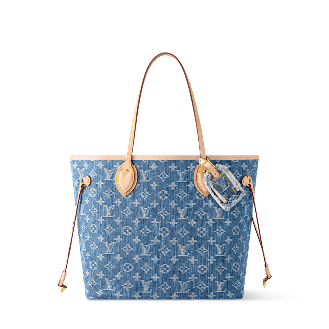 Neverfull MM Monogram Denim - Handbags | LOUIS VUITTON